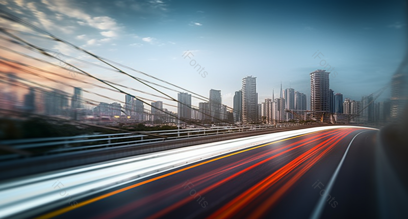 现代公路疾驰感竞速高级感广角摄影,高清,摄影图,摄影图片,图片大全,摄影图免费下载